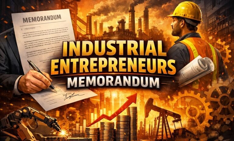 industrial entrepreneurs memorandum