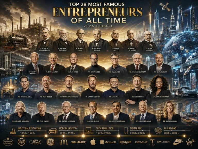 Top 28 Most Famous Entrepreneurs